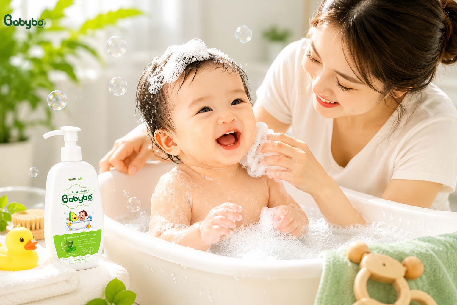 sữa tắm babybơ có tốt không cho bé sơ sinh da nhạy cảm