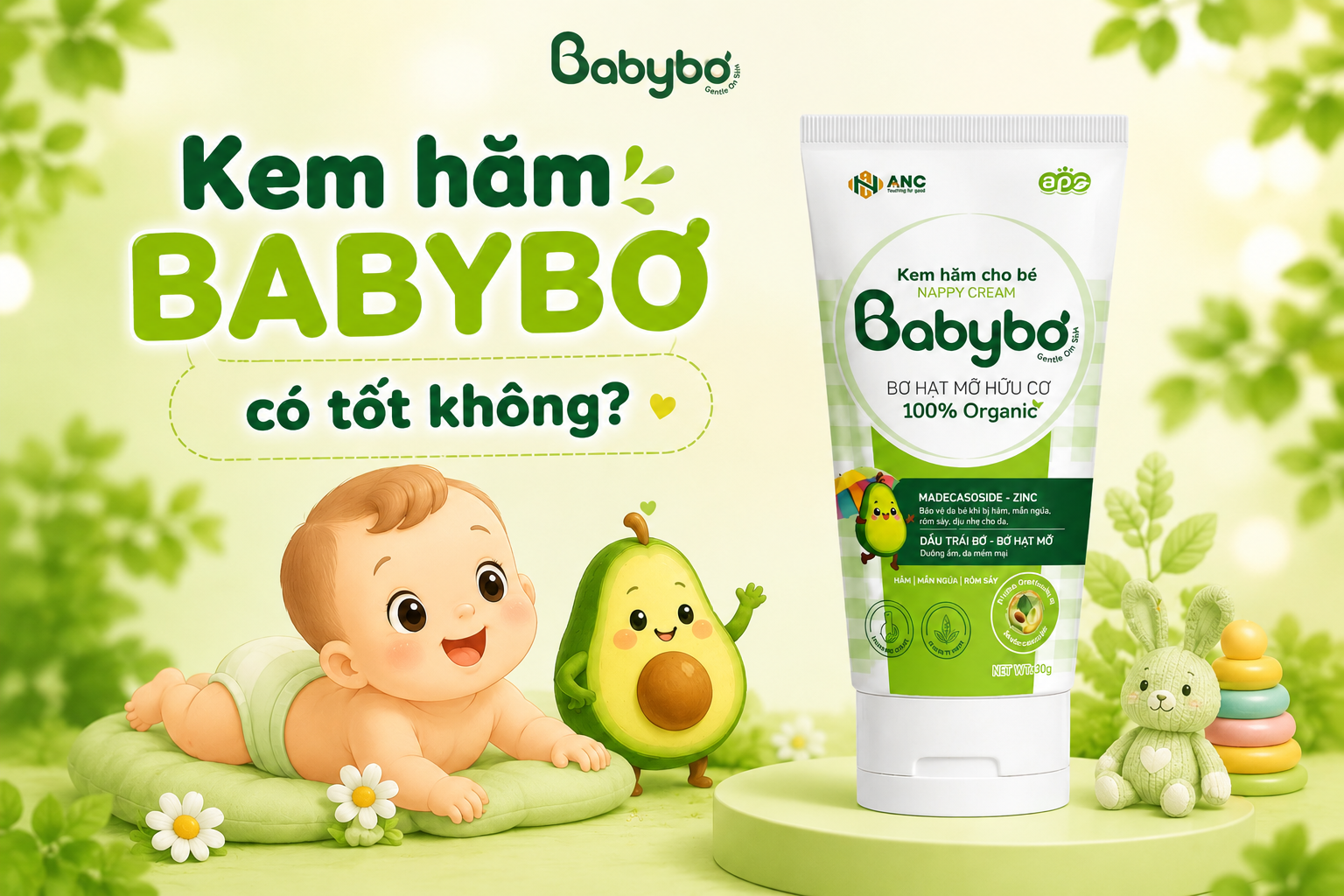 Kem hăm BABYBƠ có tốt không? Review thực tế từ góc nhìn chăm sóc da bé