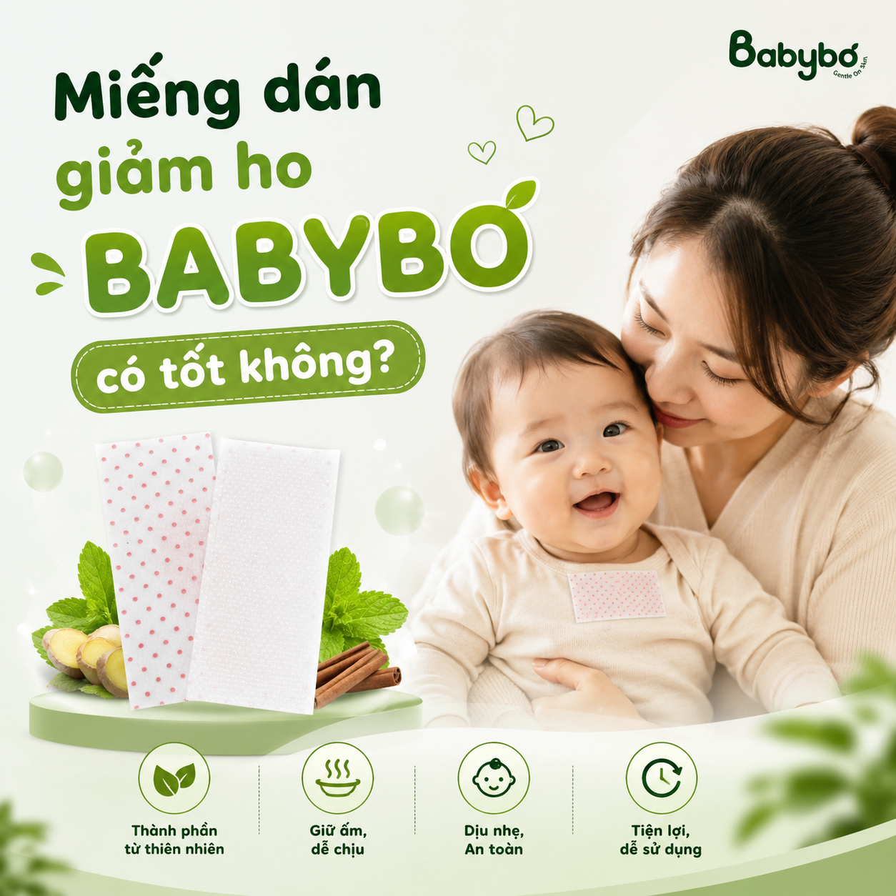 mẹ chăm bé ho nhẹ tại nhà với các cách giữ ấm và chăm sóc dịu nhẹ