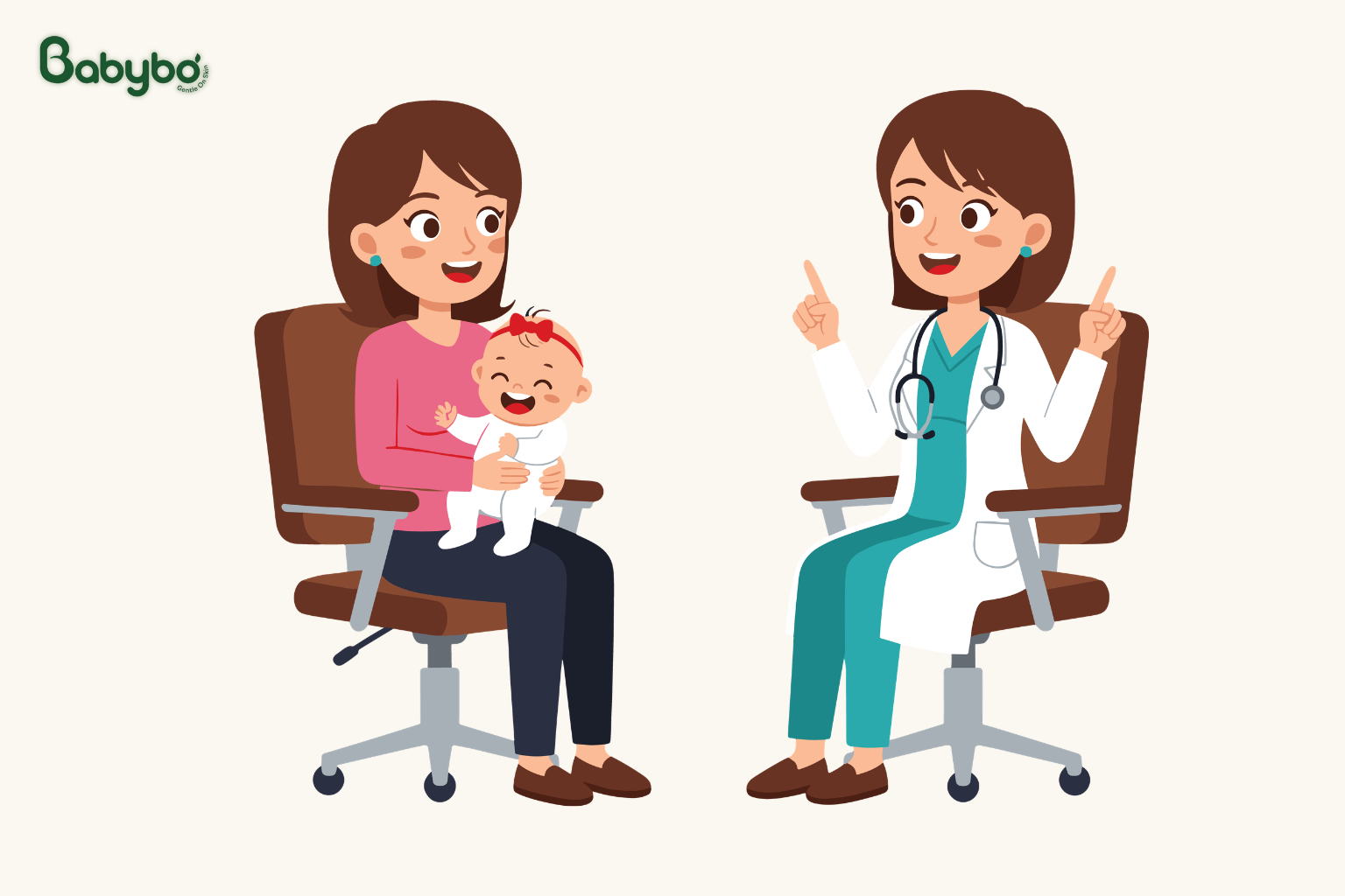 Bác sĩ tư vấn cho mẹ về cách dùng kem hăm và chăm sóc da bé khi mặc tã