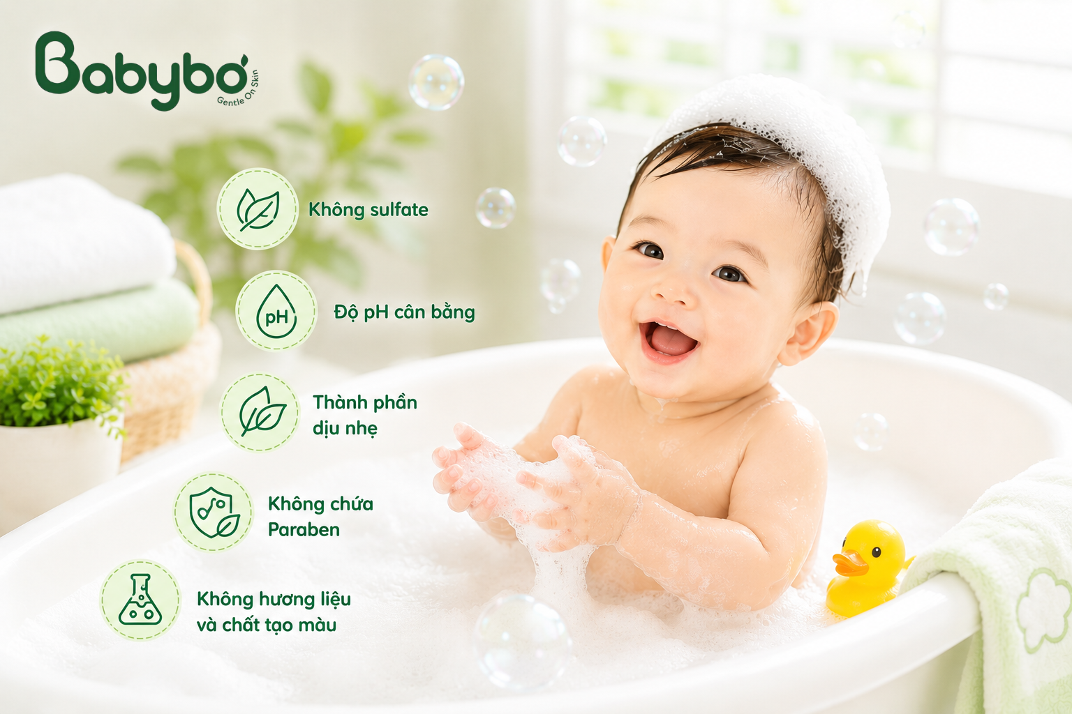 Cách chọn sữa tắm cho bé da nhạy cảm