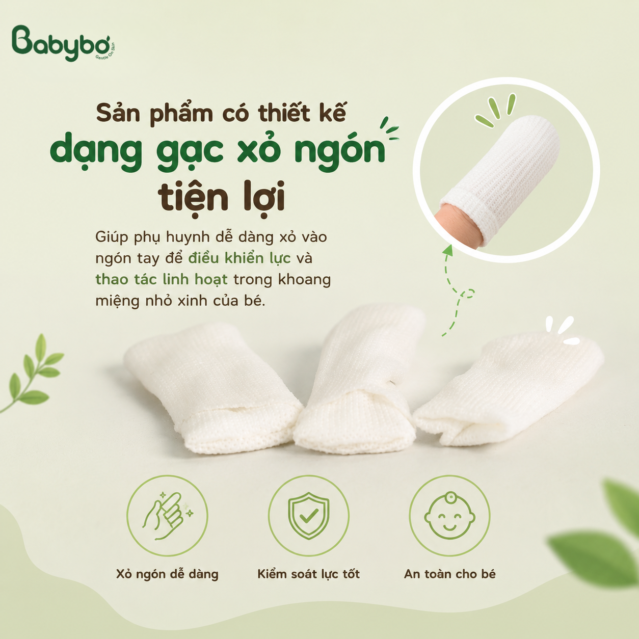 Gơ gạt lưỡi babybo cho mẹ và bé