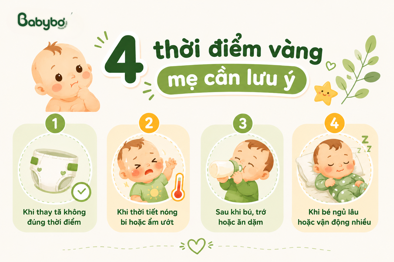 5 bước bôi kem hăm đơn giản cho mẹ giúp chăm sóc da bé và hạn chế hăm tã mùa nóng