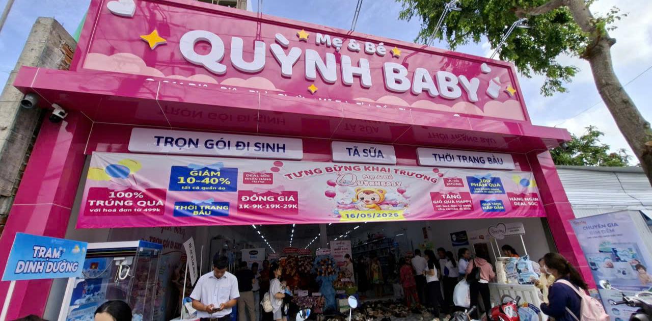 BABYBƠ tham gia khai trương shop Quỳnh Baby tại Đồng Tháp