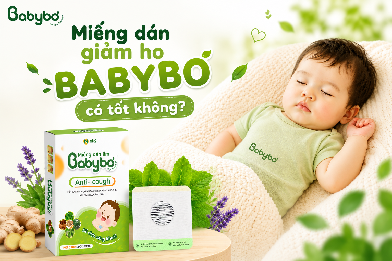 Miếng dán giảm ho BABYBƠ có tốt không?